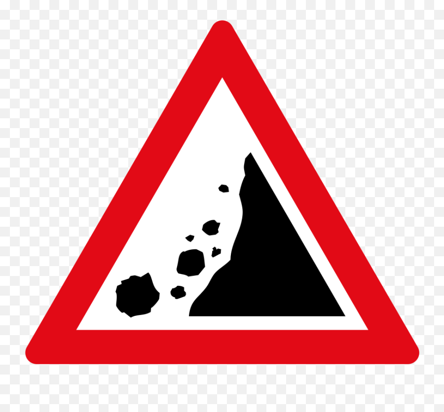 Sadc Road Sign W334 - Falling Rocks Ahead Sign Emoji,Zimbabwe Flag Emoji