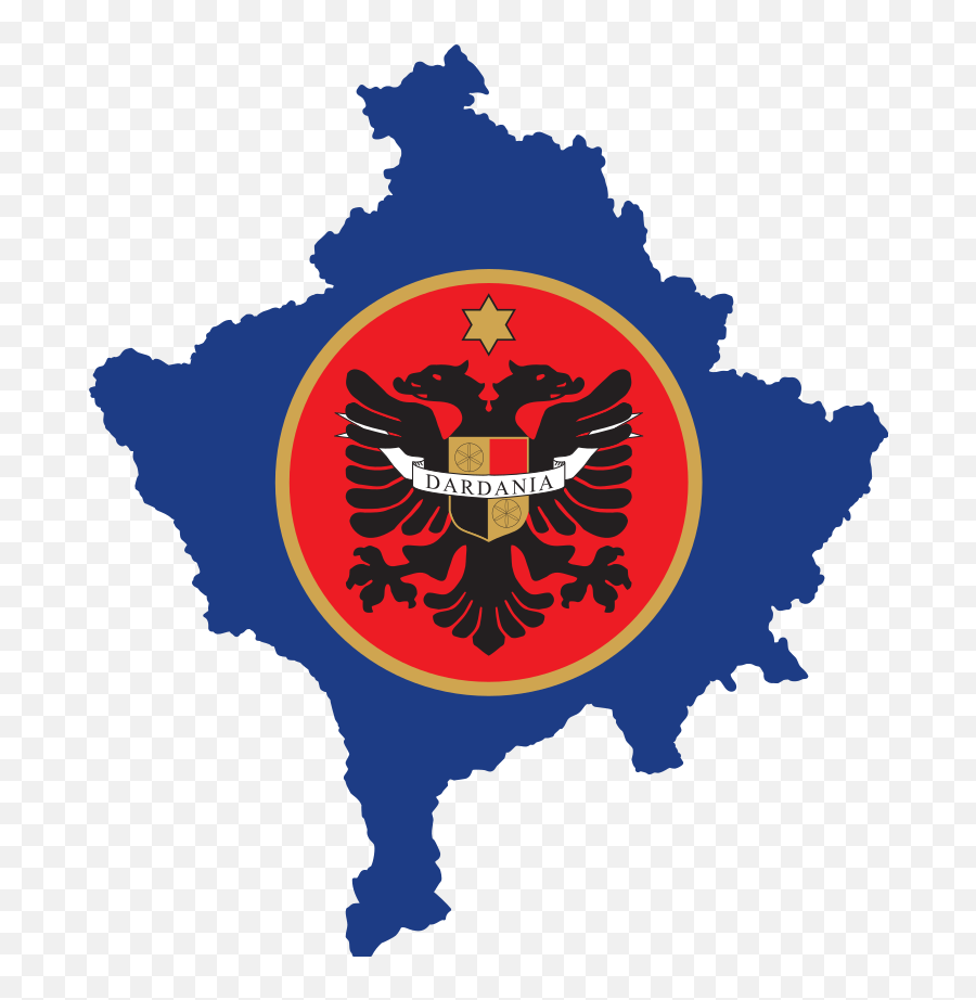 Kosovo Dardania Flag Map - Flag Of Dardania Emoji,Kosovo Flag Emoji