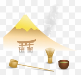 Japanese Tea Scene Vector Drawing - Emoji