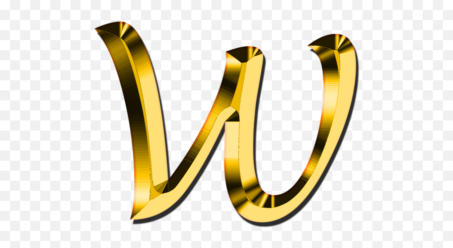 Download Free Png Small - Gold Letter W Png Emoji,Letter W Emoji