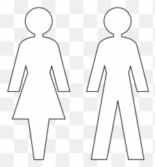 Restroom Symbols - Toilet Sign White Png Emoji