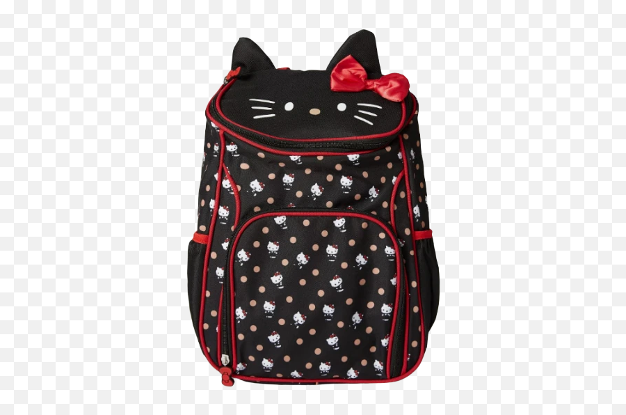 Bags Backpacks Purses Pencil Cases - Black Hello Kitty Print Bow Rucksack Emoji,Lol Emoji Backpack