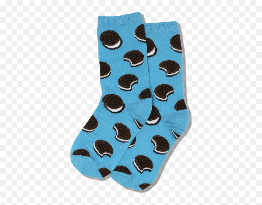 Kids Sandwich Cookie Crew Socks - Sock Emoji,Nodding Head Emoji