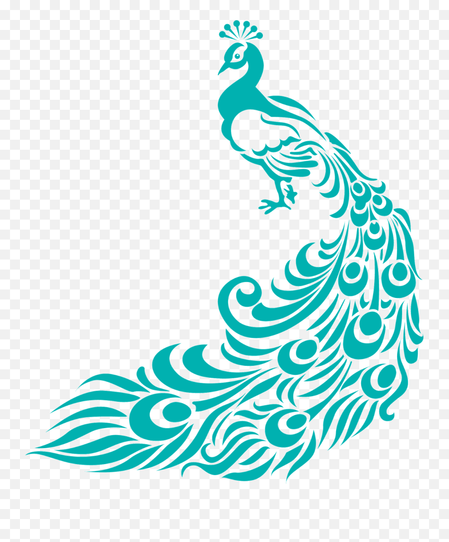 Free Simple Colorful Peacock Drawing Download Free Clip Art - Peacock Design Clipart Emoji,Peacock Emoji