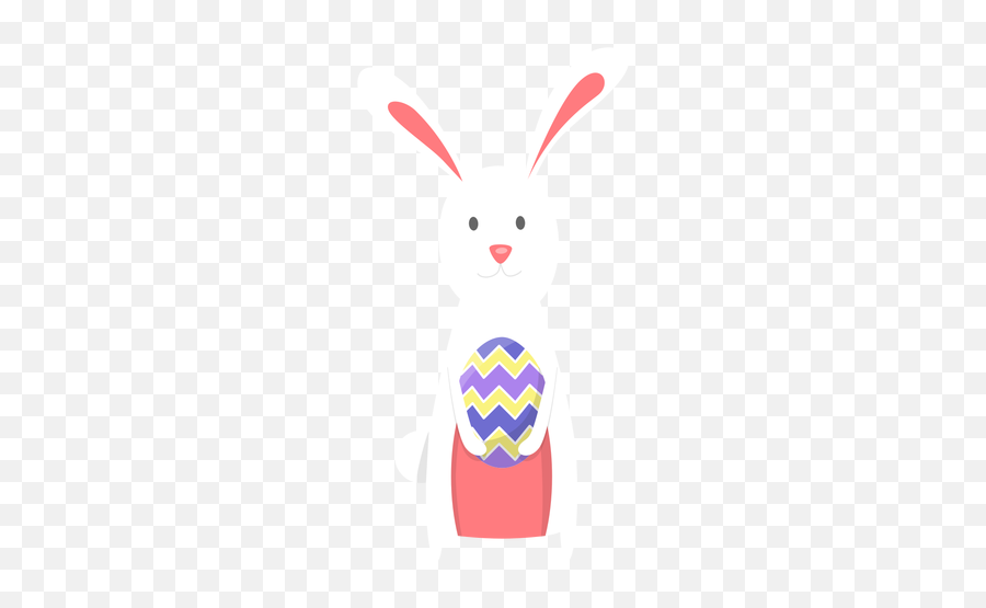 Bunny Easter Egg Flat - Transparente Conejo De Pascua Png Emoji,Easter Bunny Emoji