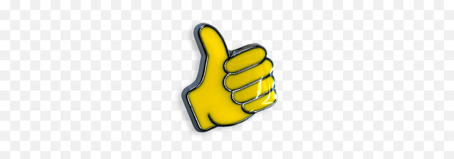 Thumbs Up Hand Signal Emoji Lapel Pin - Hand Thumbs Up Emoji Png,Emoji Thumbs Up