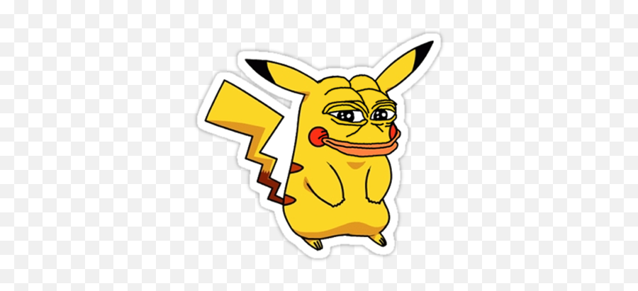 Pepemon - Pepe Pikachu Emoji,Gagging Emoji