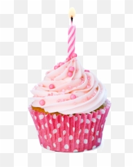 Icing Cupcake Birthday Cake Candle - Png Emoji