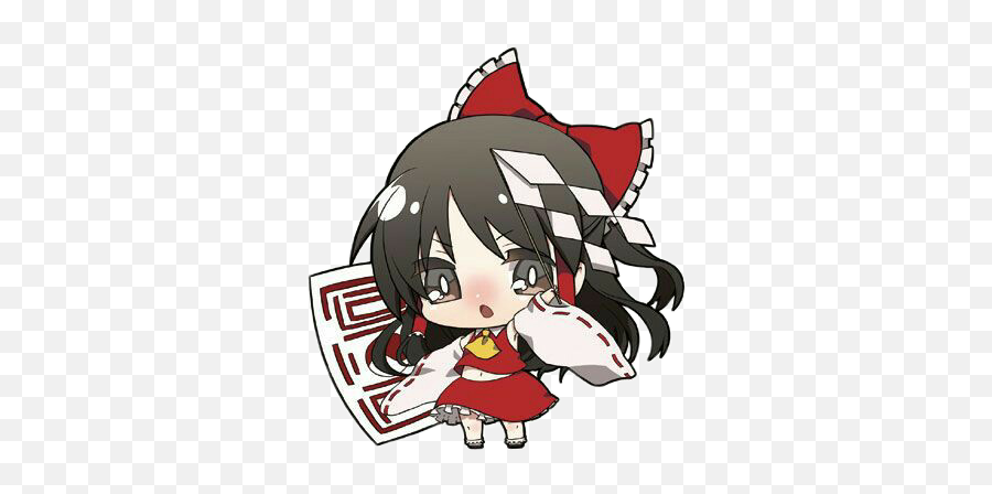 Cute Kawaii Chibi Girl Ribbon Red Dress - Cartoon Emoji,Girl In Red Dress Emoji