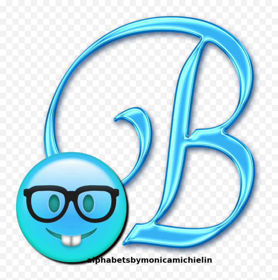 Monica Michielin Alfabetos Light Blue Smile Emoticon Emoji - Graphic Design,Emoji Greek Letters