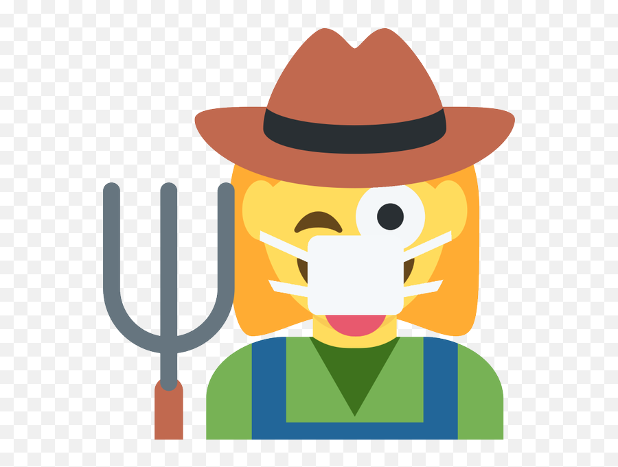 Emoji Face Mashup Bot On Twitter U200d Woman Farmer - Rural Emoji,Winking Face Emoji