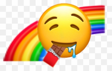 Chocolate Emojis Sticker - Happy