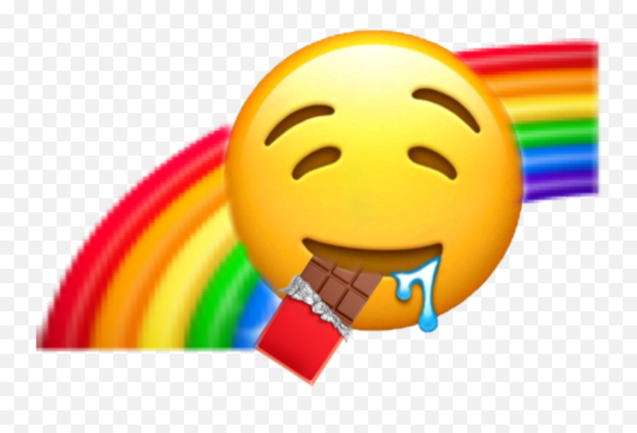 Chocolate Emojis Sticker - Happy,Chocolate Emojis