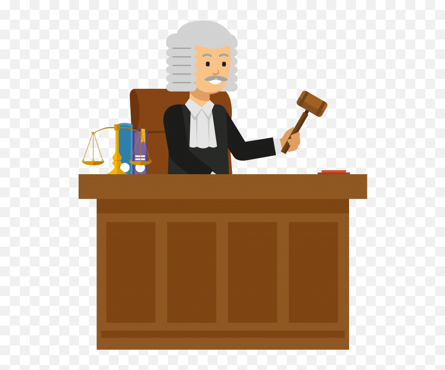 Male Judge Cartoon Transparent Cartoon - Jingfm Mallet Emoji,Judge Gavel Emoji
