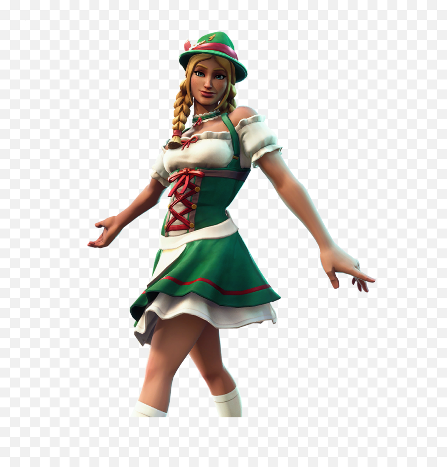 Epic Heidi Outfit Fortnite Cosmetic - Heidi And Ludwig Fortnite Emoji,Dancing Girl Emoji Costume