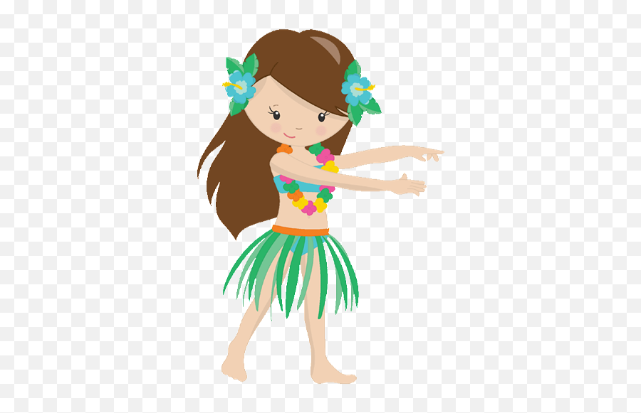 Hawaii Hula Dance Luau Clip Art - Luau Girls Clipart Emoji,Hula Emoji