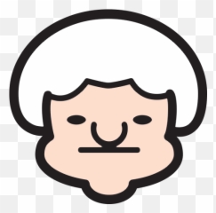 Older Woman Emoji For Facebook Email Sms - Clip Art,Grandma Emoji