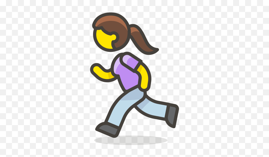 Woman Running Free Icon Of 780 Free Vector Emoji - Transparent Running Emoji,Running Man Emoji