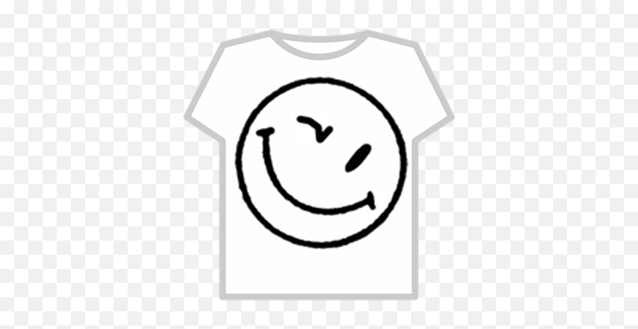Wink Smiley Face - Roblox Happy Face Emoji,Wink Emoticon