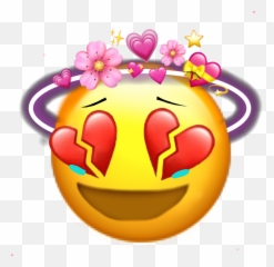 Emoji Sad Heartbroken Freetoedit Sticker - Broken