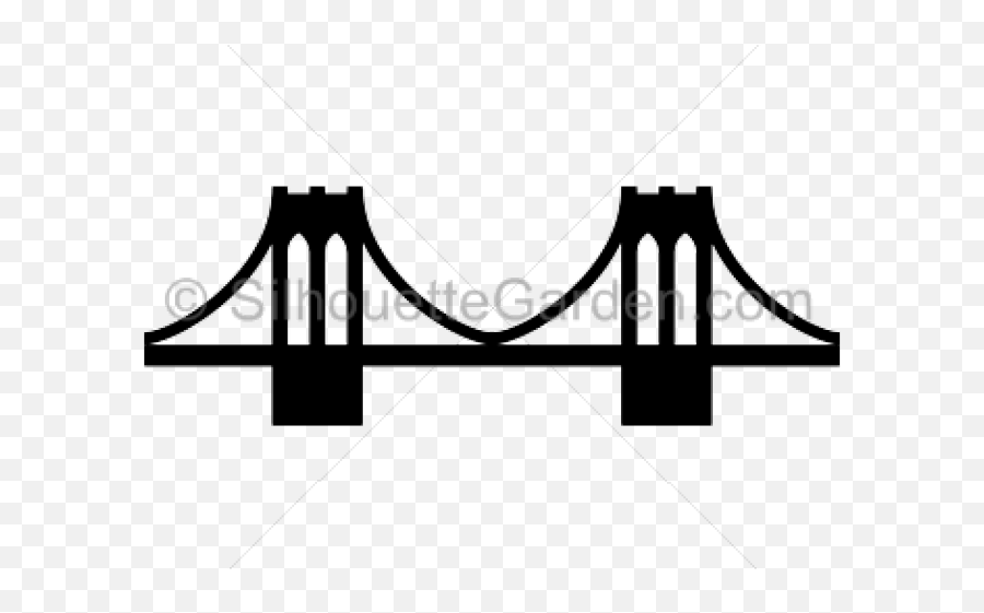 Download Hd Broken Bridge Clipart Crossing Bridge - Brooklyn Brooklyn Bridge Clip Art Emoji,Bridge Emoji