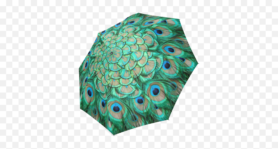 Interestprint Stylish Peacock Feather - Umbrella Emoji,Peacock Emoji