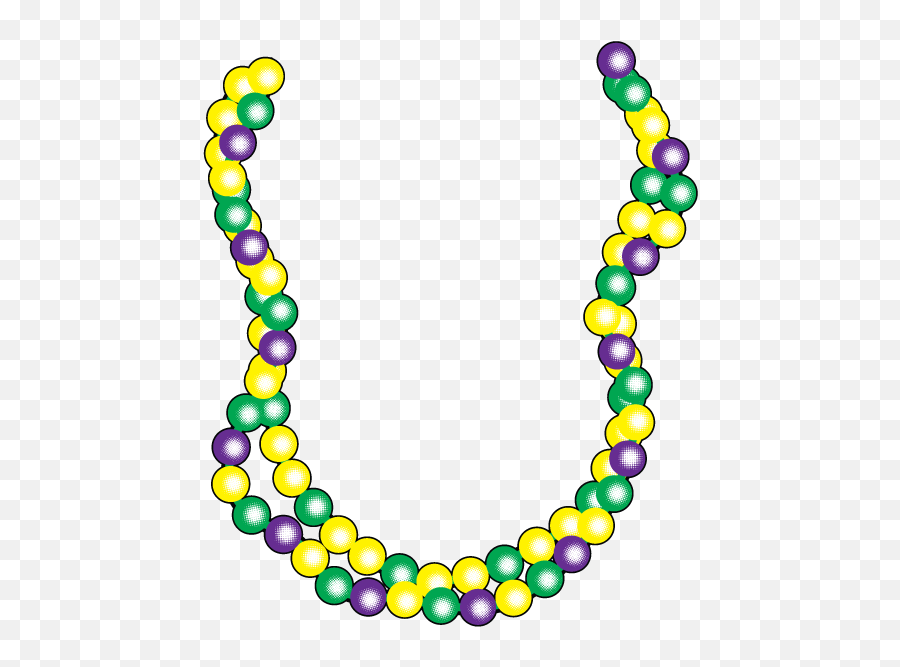 Beads Vector Transparent Png Clipart - Clip Art Mardi Gras Beads Emoji,Emoji Beads