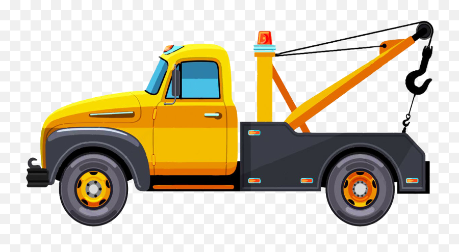 Cartoon Tow Truck Clipart - Cartoon Tow Truck Clip Art Emoji,Tow Truck Emoji