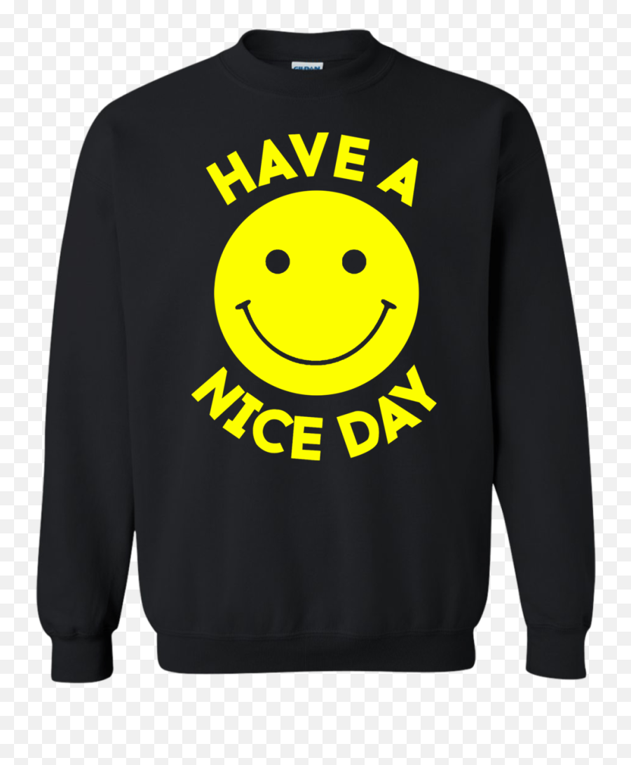 Have A Day Sweater - Black Sweaters Graphic Sweatshirt Smiley Emoji,Military Emoticon