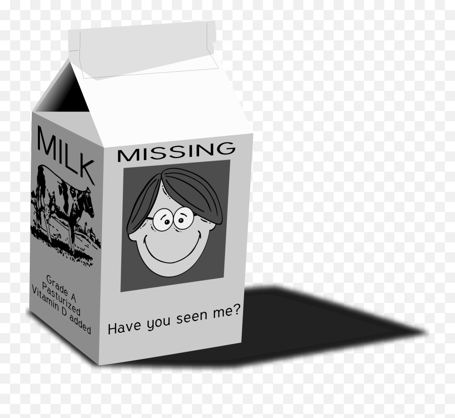 Missing Milk Carton Template