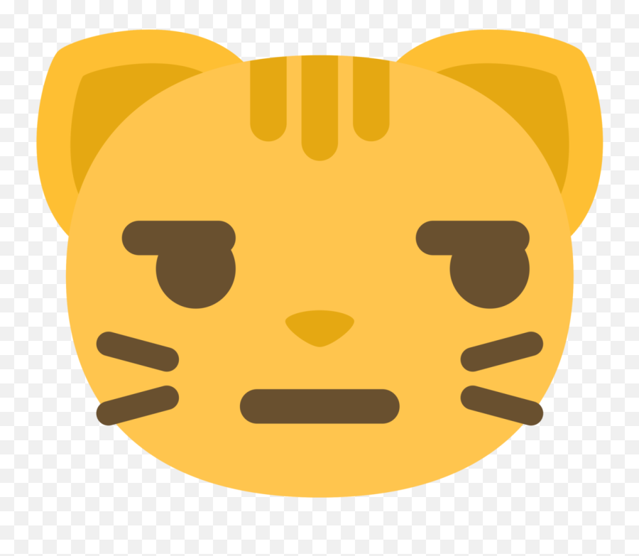 Free Emoji Cat Face Smirk Png With Transparent Background - Angry Cat Emoji,Png Emoji