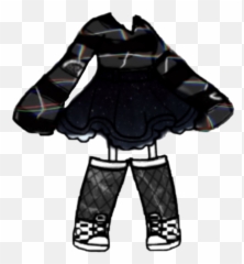 Largest Collection Of Free - Toedit Jubah Stickers Bad Girl Cute Outfits In Gacha Life Emoji,Emoji Bathrobe