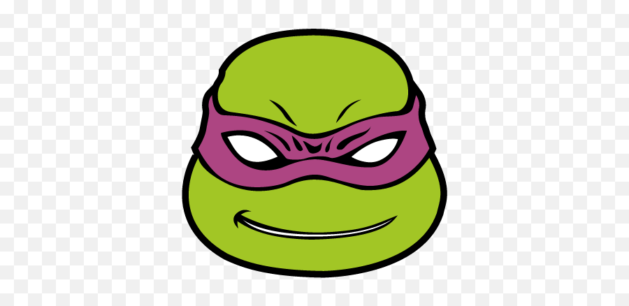 Gtsport - Transparent Ninja Turtle Donatello Face Emoji,Ninja Emoticon