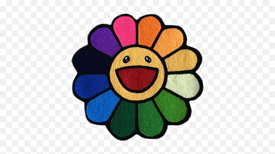 Rugs And Carpets The Penthouse Theory - Takashi Murakami Flower Rug Emoji,Flower Emoticon Face