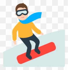 Arm Emoji Clipart - Snowboarding Emoji,Arm Emoji