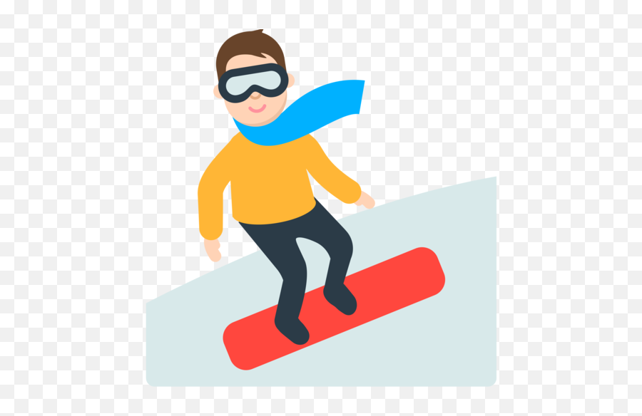 Arm Emoji Clipart - Snowboarding Emoji,Arm Emoji