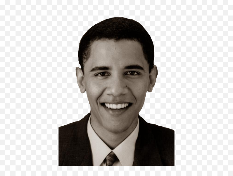 Barack Obama - Barack Obama Headshot Young Emoji,Obama Emoji