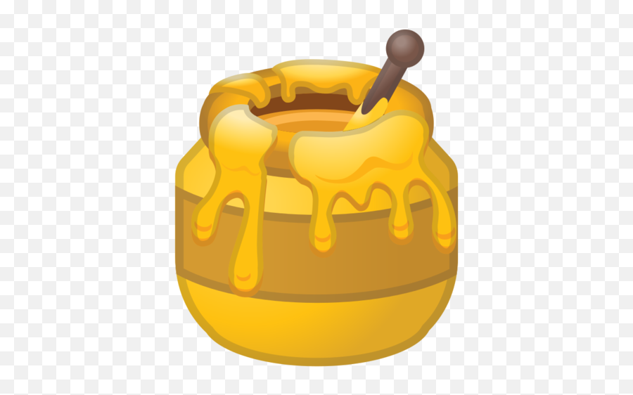 Honey Pot Emoji - Miel Emoji,Bun Emoji