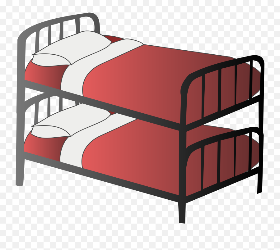Clipart Bunk Bed Clipartbold - Bunk Bed Clipart Emoji,Emoji Bed