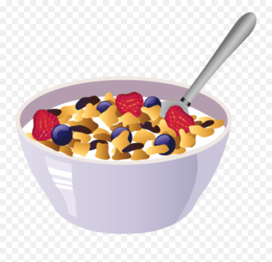 Cereal Colorful Bowl Food Breakfast - Food Vector Free Download Emoji,Cereal Emoji