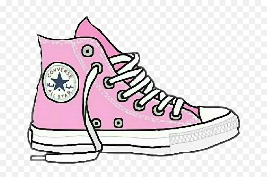 Cute Converse Shoes Pink Allstar - Converse Png Emoji,Emoji Converse Shoes