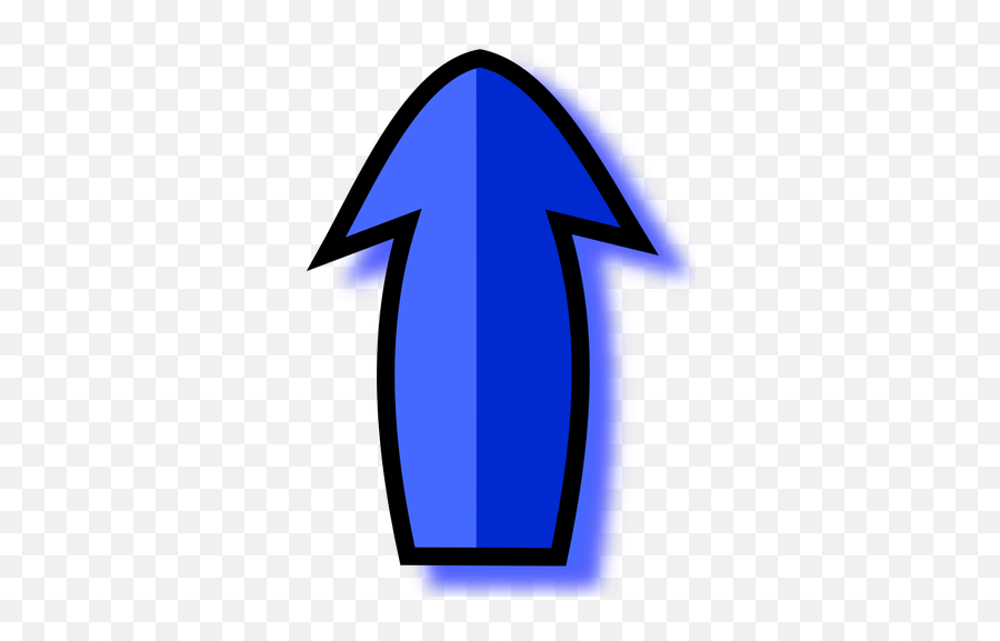 Outlined Blue Arrow - Animated Arrow Pointing Up Emoji,Stop Sign Emoji