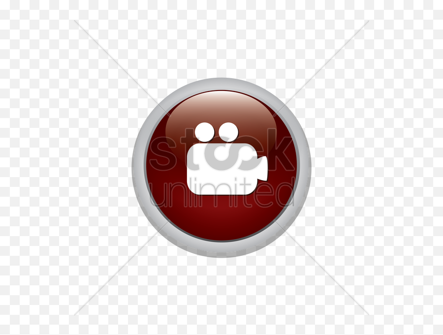 Camera Button Vector Image - Vector Graphics Emoji,Camera Emoticon