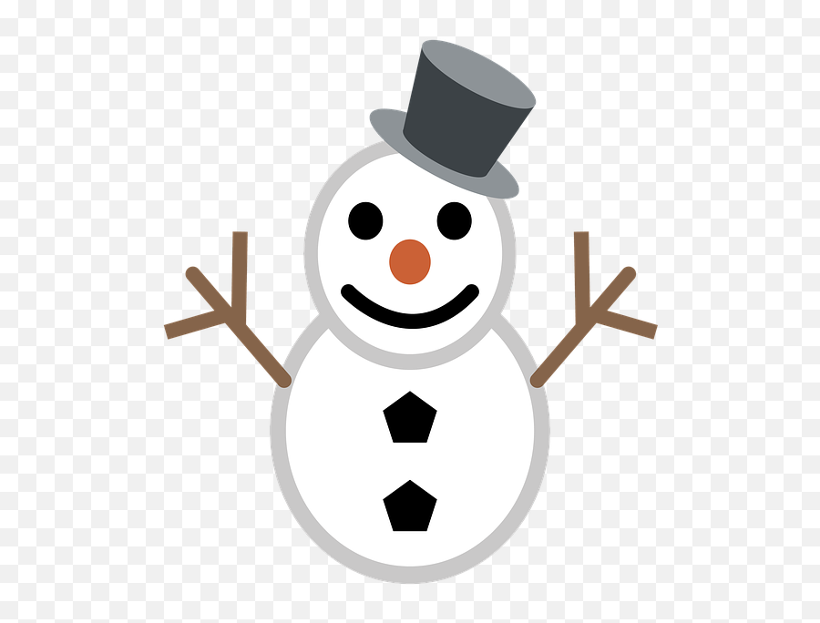 Snowman Christmas Winter - Snowman Black And White Emoji,Christmas Emojis