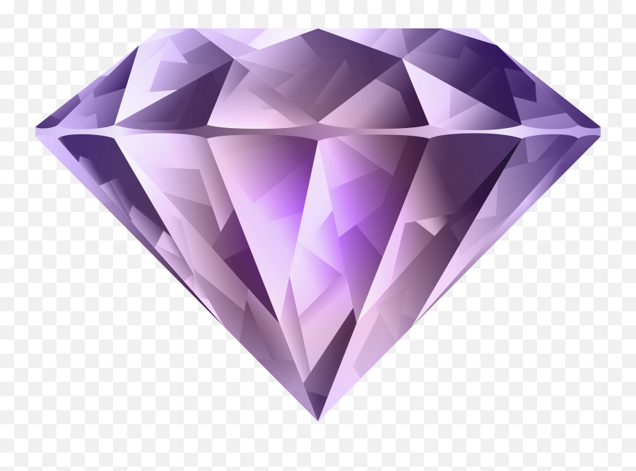 Purple Diamond Clipart - Diamond Logo Png Hd Emoji,Diamond Emoji Transparent