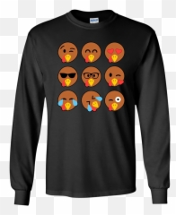 Turkey Emojis Thanksgiving Tshirt G240 Gildan Ls Ultra - Superman Autistic Puzzle Piece,Thanksgiving Emojis
