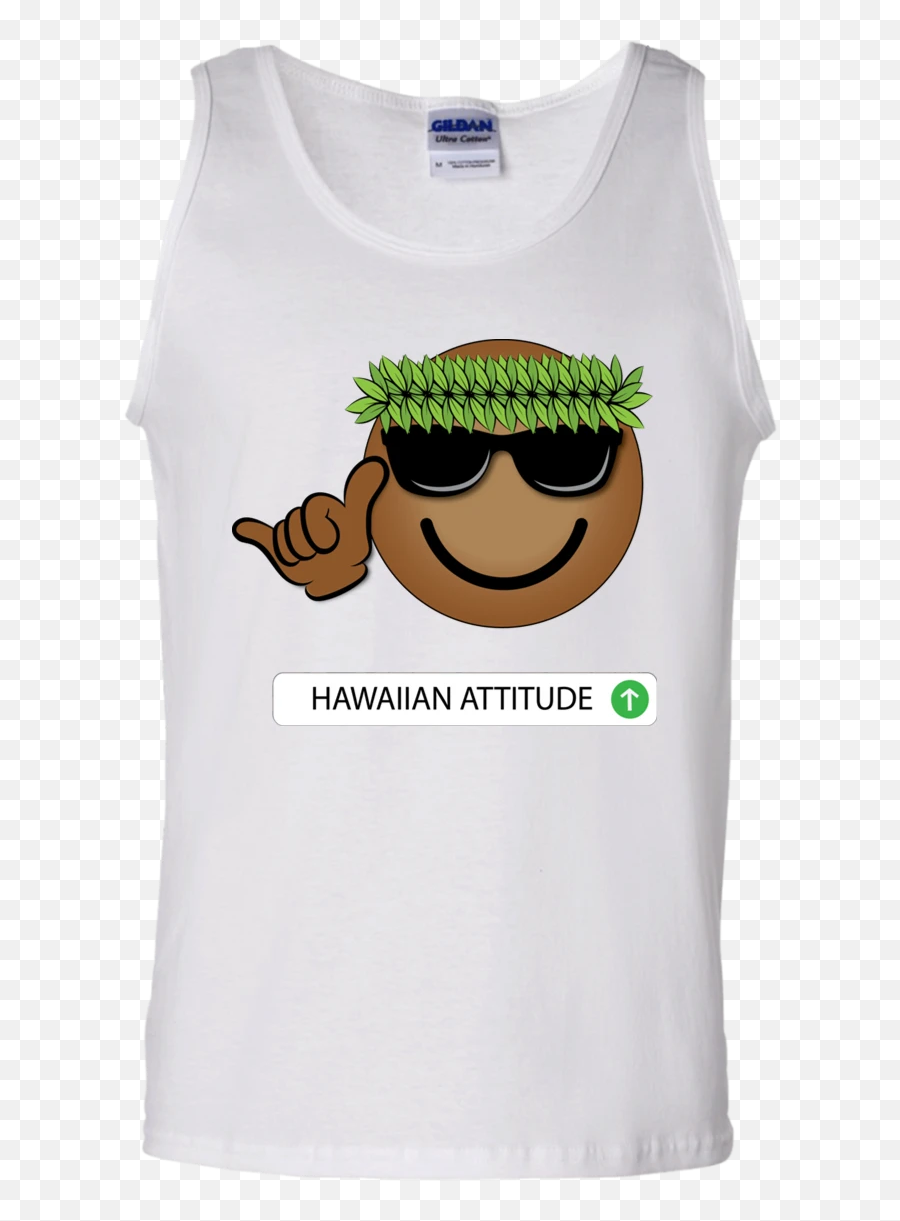 Ha Hawaiian Emoji Cotton Tank Top - Cartoon,Emoji Tank Tops