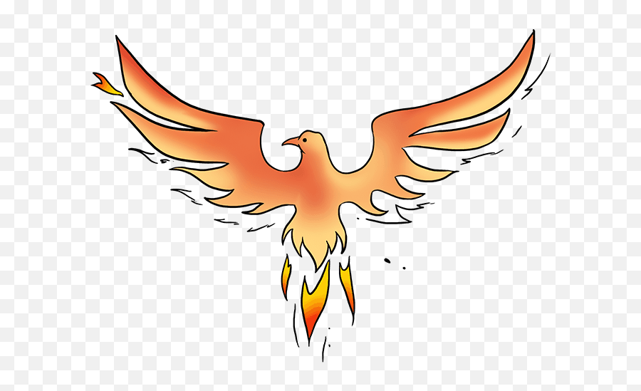 How To Draw A Phoenix - Phoenix Bird Drawing Easy Emoji,Phoenix Emoji