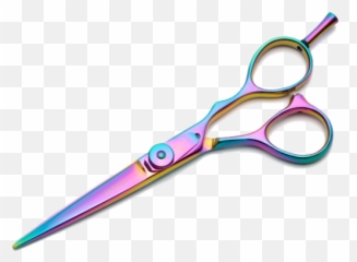 Scissors Neon - Sticker By Angie Nelson Rainbow Scissors Transparent Emoji,Scissors Emoji