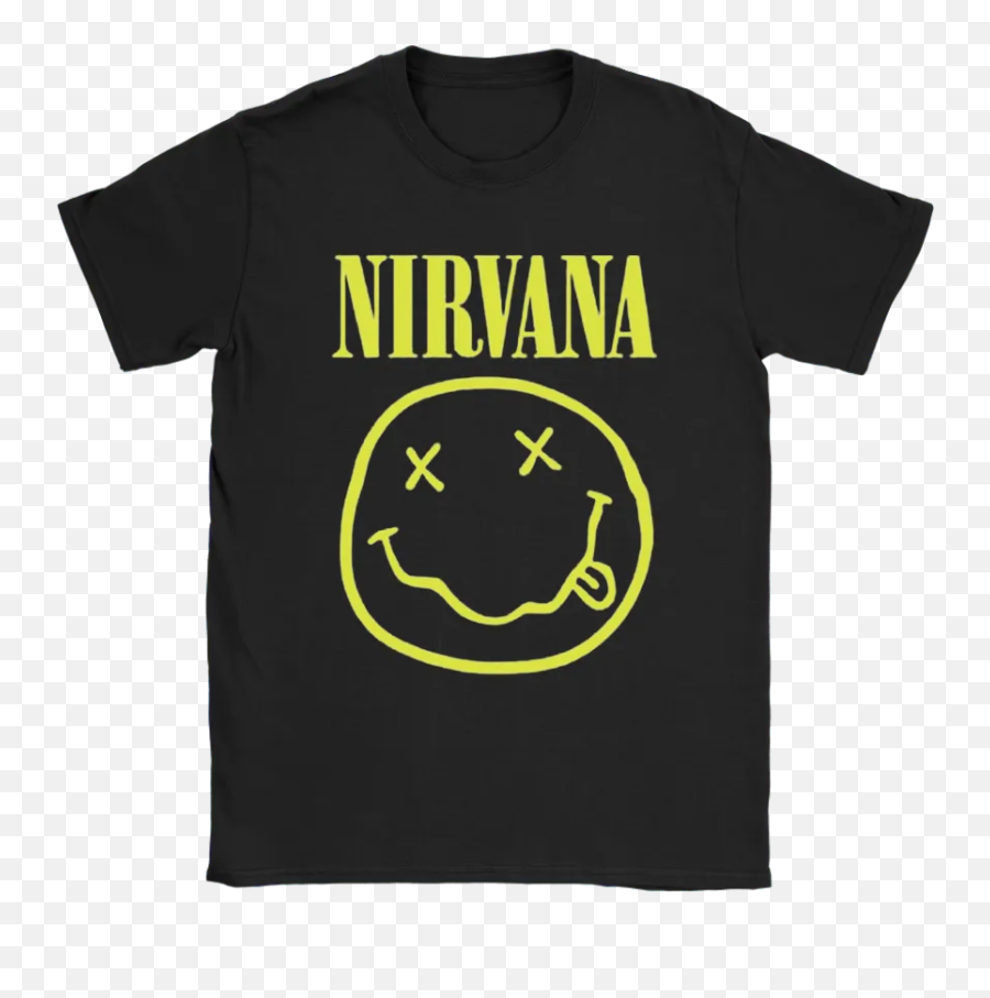 Funny Nirvana Passed Out Emoji Shirts - Nirvana Smiley,Emoji Shirts